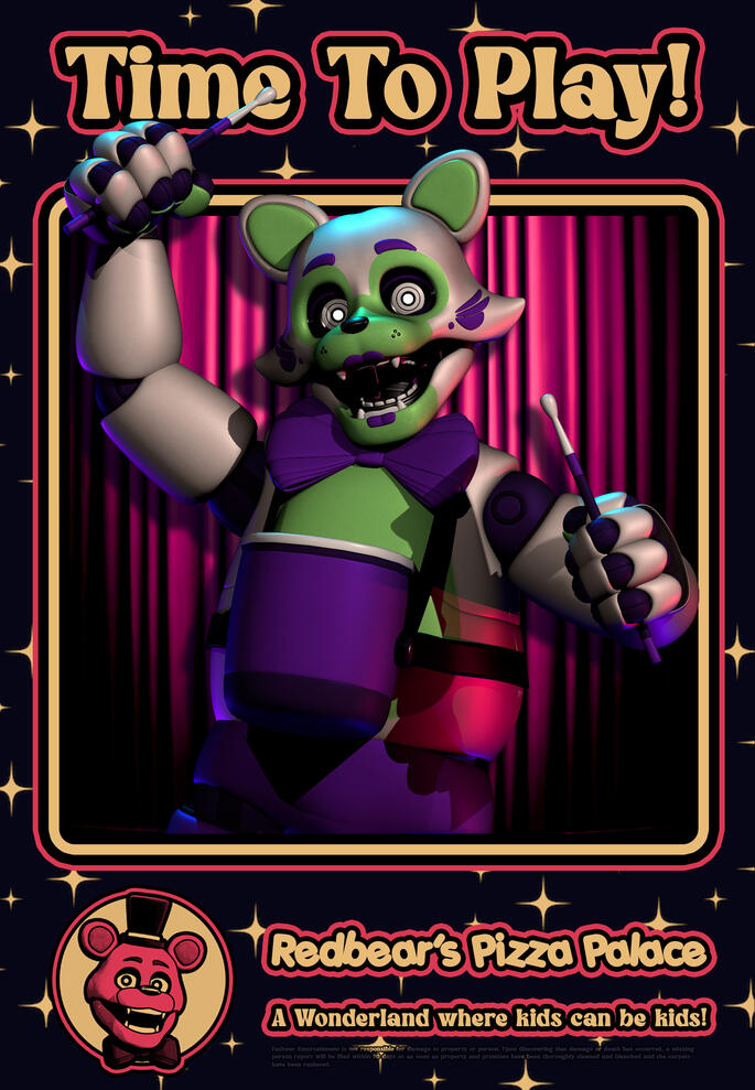 "Time to Play!" Redbear's Poster