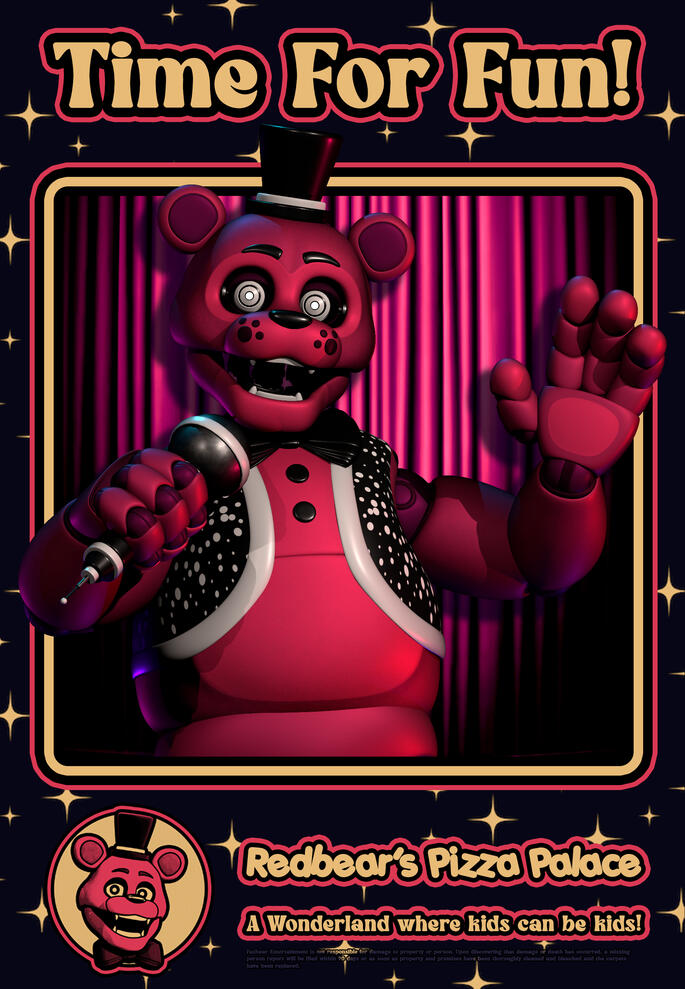 "Time for Fun!" Redbear's Poster